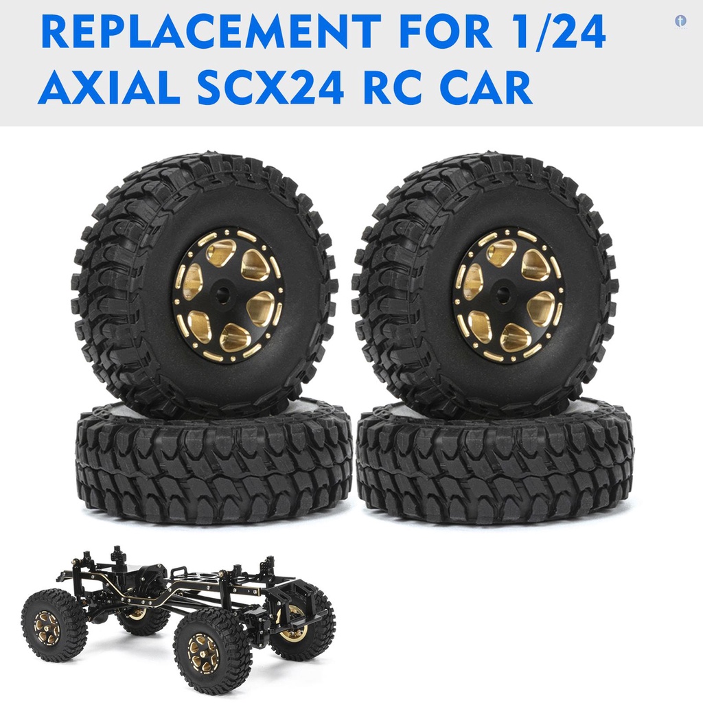Rc Set 4 BáNh Xe Thay Thế Cho Xe rc 1 / 24 axial scx24 rc