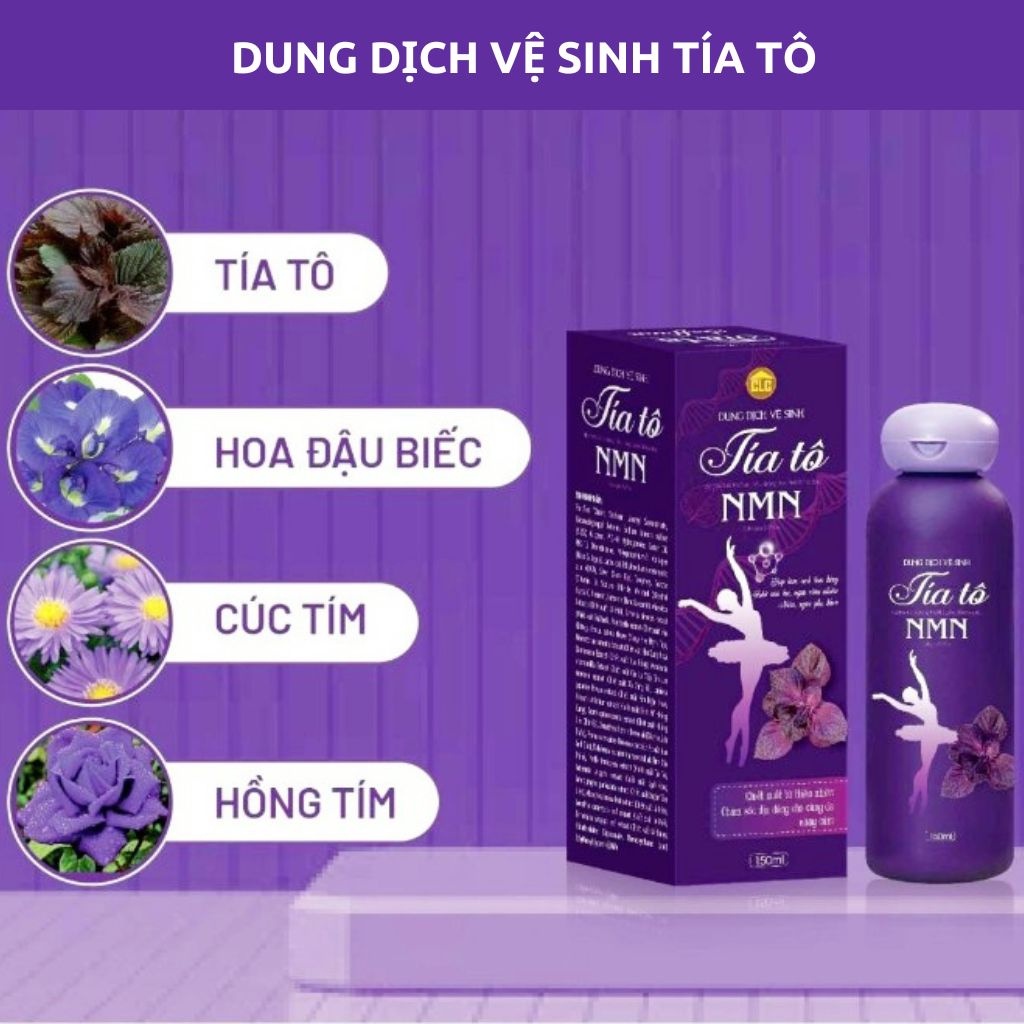 Dung dịch vệ sinh tía tô, dung dịch vệ sinh phụ nữ tía tô NMN chính hãng, ddvs tía tô loại bỏ nấm ng
