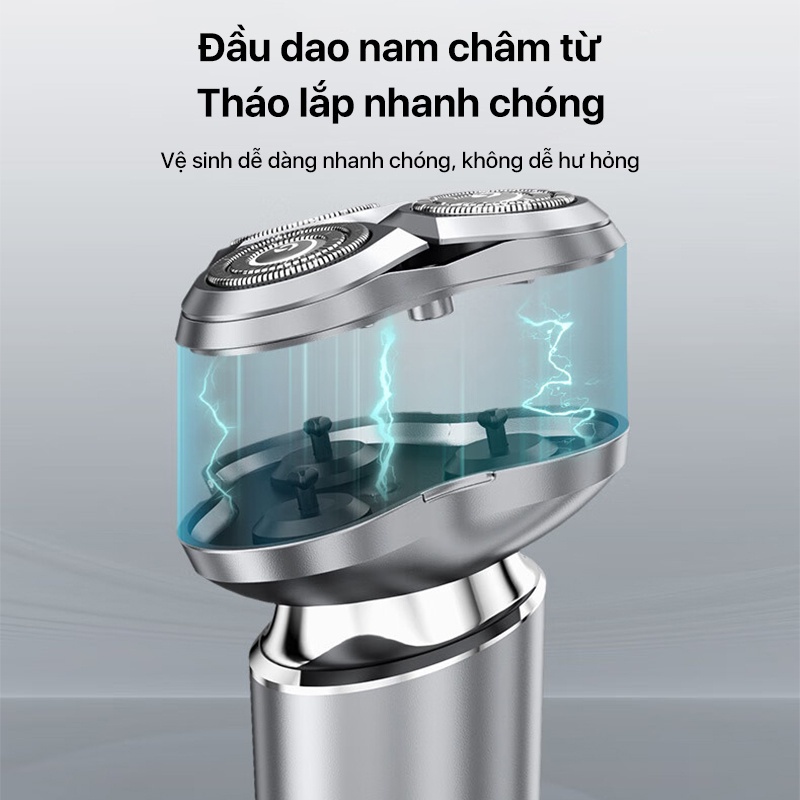 Máy cạo râu cao cấp Enchen X6 Lưỡi từ tính siêu bền, Lưới cắt đôi siêu mỏng - Chính Hãng