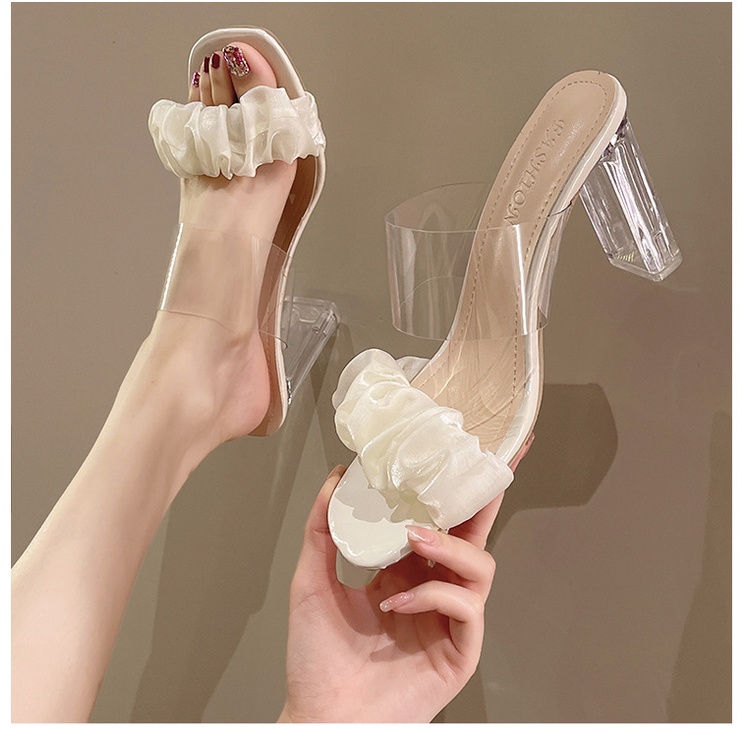 Sandal Cao Gót Thiết Kế Mới Thời Trang Mùa Hè Theo Phong Cách Hàn Quốc Cho Nữ