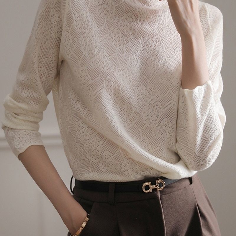 Áo Kiểu Phối Ren Thời Trang Mùa Thu Cho Nữ