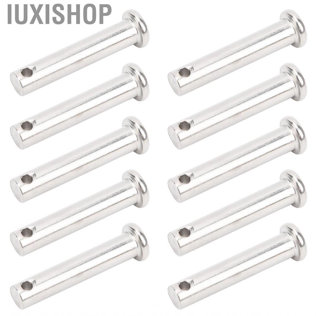 Iuxishop Round Clevis Pins Flat Head Polished Surface for Linear Moving Parts