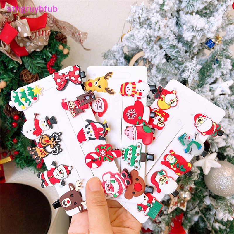 Set 10 Kẹp Tóc Hình Ông Già Noel Dễ Thương vn