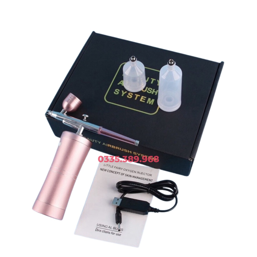 Súng Phun Oxi, Máy Phun Tinh Chất,Máy Phun Sơn OmberNail Tích Điện Bảo Hành 12 Tháng