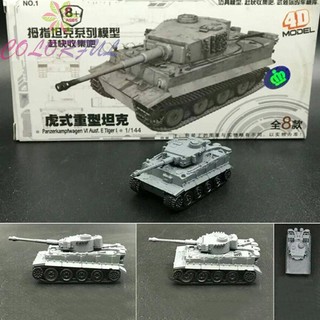 8pcs set/ plastic 4d assembled tank /model 1:144 thumb tank military model toy/