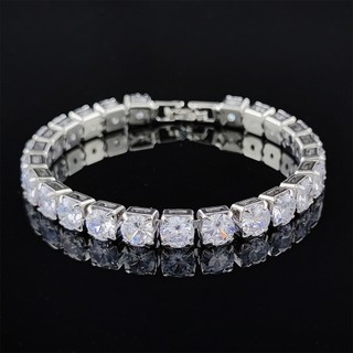 Vòng đeo tay đính đá zircon 6mm thời trang cho nữ
