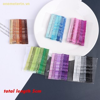 Onemetertn set 24 kẹp tăm kim loại tạo kiểu tóc thời trang vn