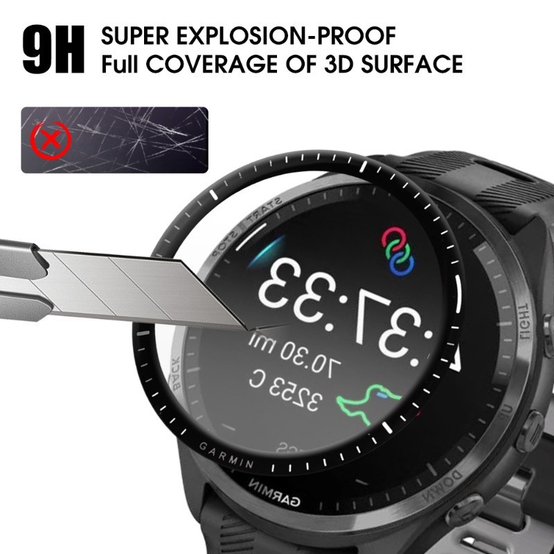 Miếng Dán Màn Hình Cong 3d Trong Suốt Chống Dấu Vân Tay Cho garmin forerunner 965