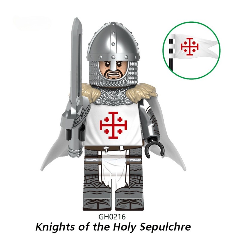 Teutonic knights Mô Hình Đồ Chơi mini Lắp Ráp Hình Chiến Binh Thời Trung Cổ Làm Quà Tặng Cho Bé