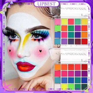 ♕ Yabaolian Halloween Vẽ trên khuôn mặt cơ thể con người Graffiti Phấn mắt 20 màu Dễ dàng làm sạch Sắc tố cao Trang điểm khuôn mặt lâu trôi 2 thiết kế LÊN NHẤT