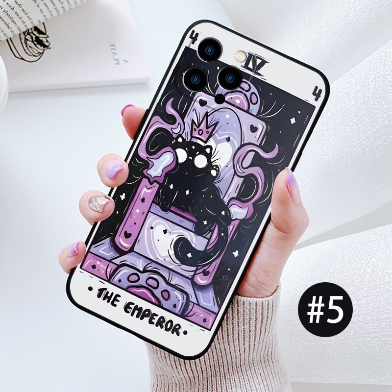 Ốp Điện Thoại Mềm Hình Lá Bài tarot Cho iphone14 promax / iphone14 / iphone13 / iphone13pro max / mi ni iphone12 mini iphone12 promax iphone12