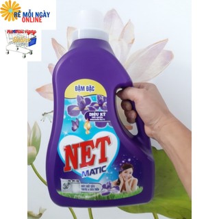 (Mới) Can Nước giặt NET Matic 3.3kg Hương Diệu Kỳ - Đậm đặc - Dùng cho cả cửa Trước & Cửa trên