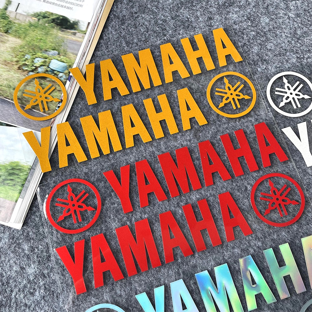 Miếng Dán logo yamaha Phản Quang Trang Trí Kính Chắn Gió Trước Thân Xe Mô Tô