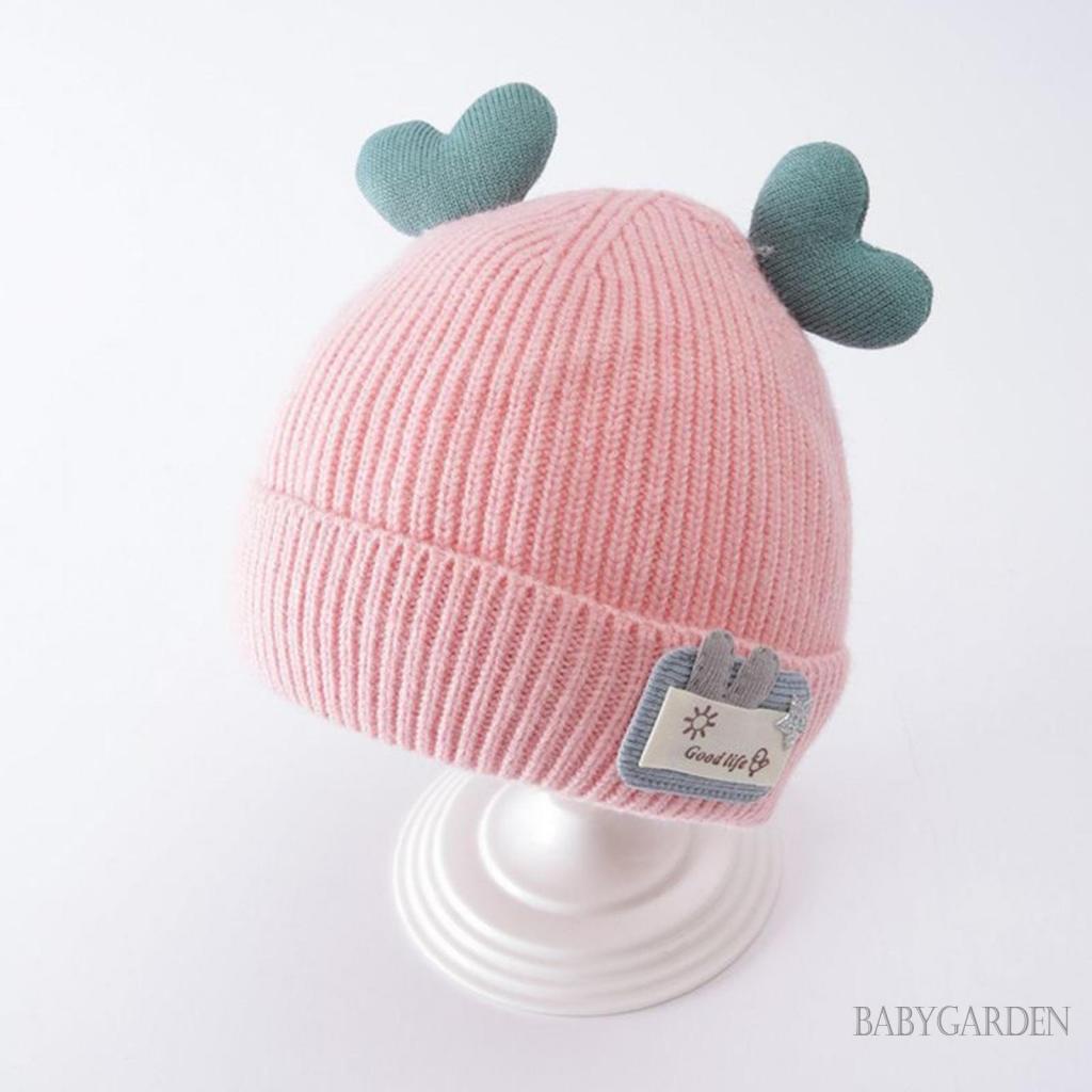 Mũ beanie Dệt Kim Hình Sừng Hươu Cho Bé