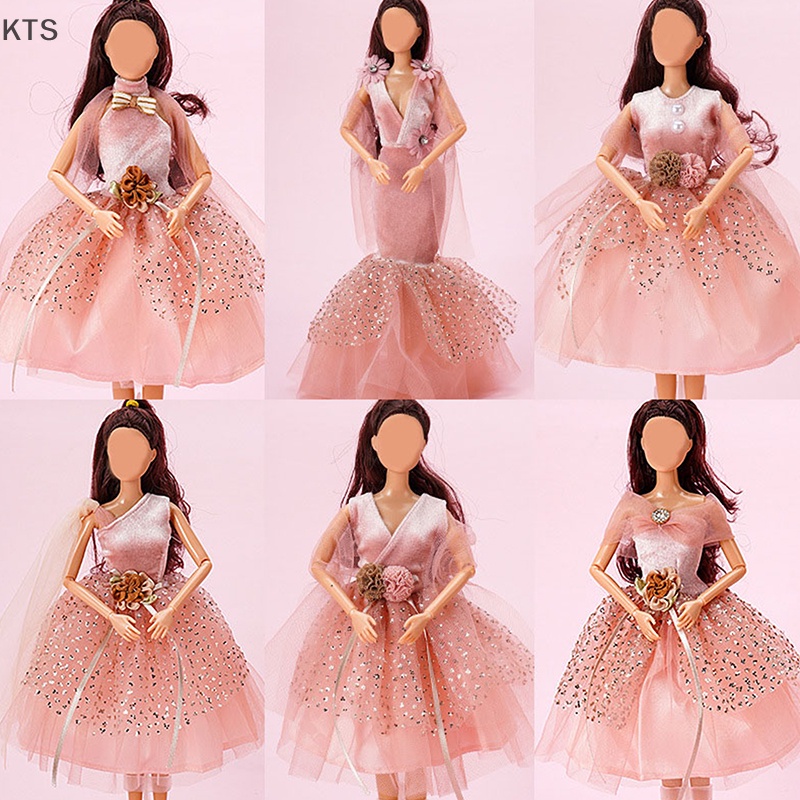 1 Bộ Đầm Múa Ba Lê Phối Ren 30cm Cho Búp Bê Barbie