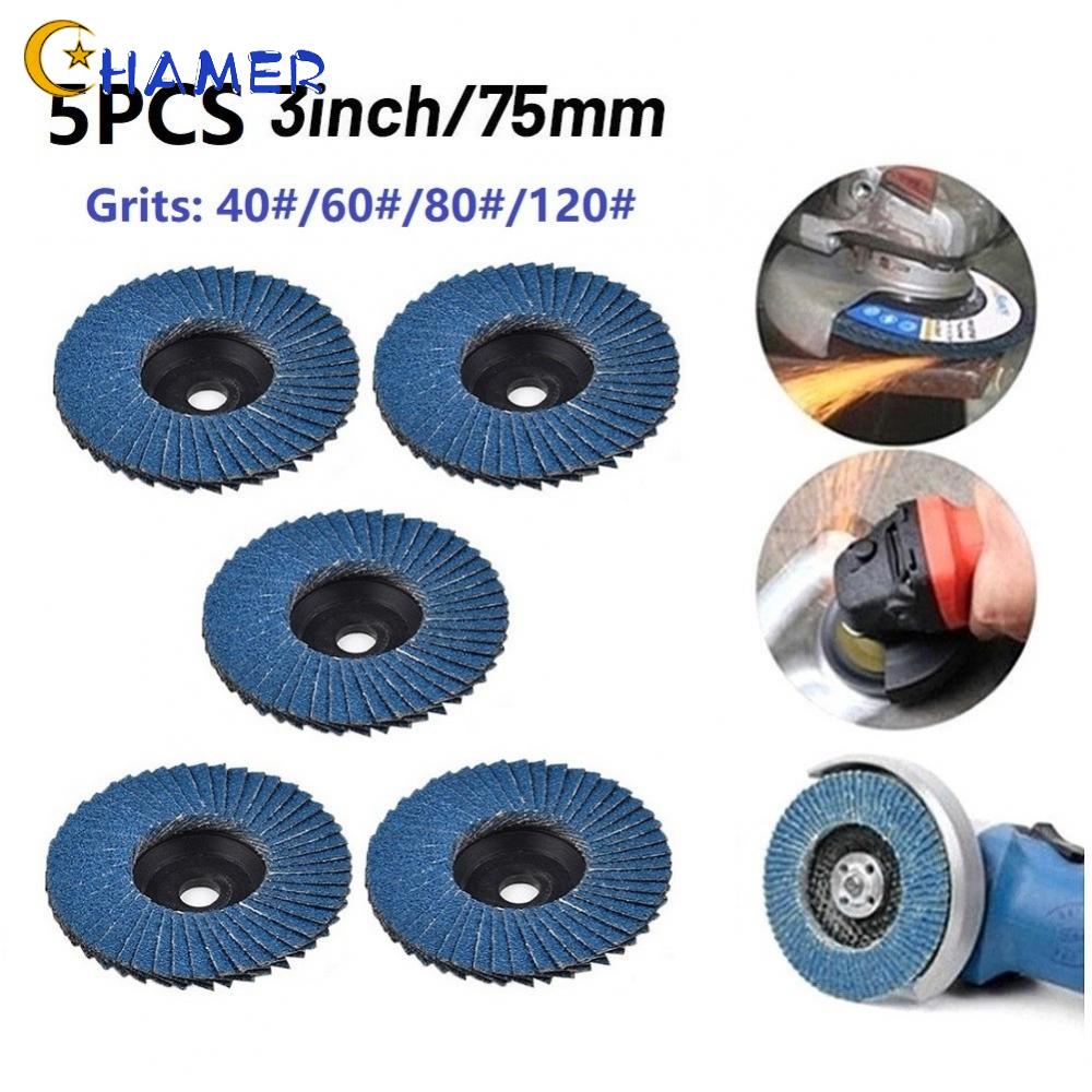 Bộ 5 Đầu Mài 75mm Bằng Đá Zirconia 3 inch 40-120 grits