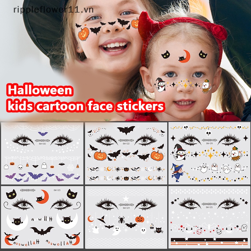 Hình Xăm Dán Mặt Và Mặt Người Nhện Chống Thấm Nước Vui Nhộn Cho Bé