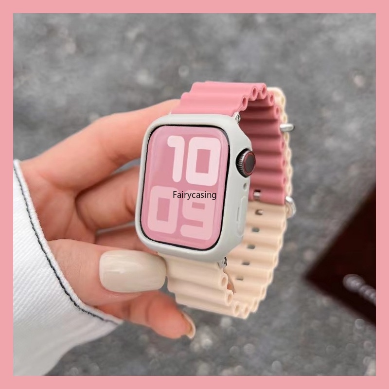 Silicone Dây Đeo Silicon Cho Đồng Hồ Thông Minh iwatch series 9 8 ultra 2 7 6 3 1 5 4 se 49mm 45mm 42mm 44mm 40mm 41mm 38mm