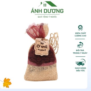 Túi Thơm Cafe Rang Mộc Nguyên Hạt Treo Xe, Phòng Khách, Tủ Quần áo Thơm Lâu