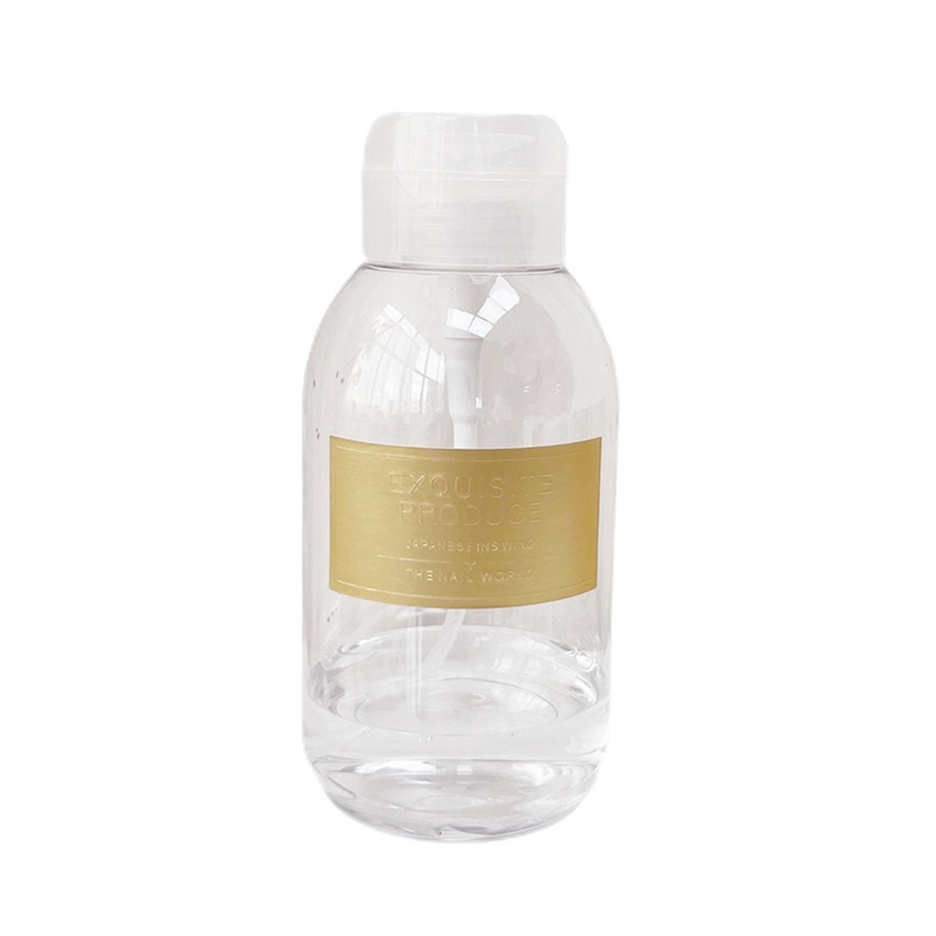 80-200Ml   Bấm Du Lịch Lọ Chiết Nhựa Rỗng Tẩy Sơn Móng Tay Chất Lỏng Báo Chí Bơm Đựng Chai