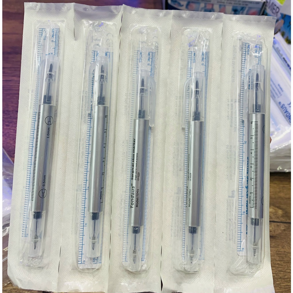 Bút định hình mực màu Trắng, Xanh, Tím, chuyên dụng vẽ khuôn hình trong xăm, phun xăm hoặc spa thẩm mỹ