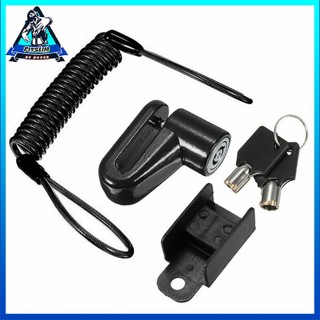 Bike Scooter Disc Brake Lock Brakes Locker With Reminder Cable