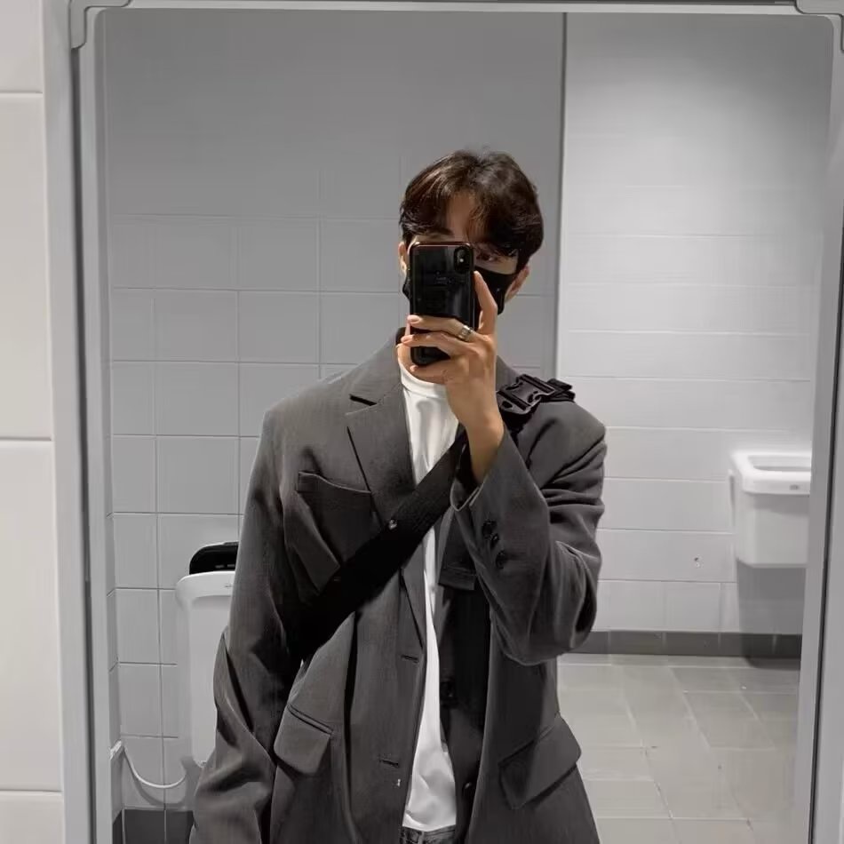 Áo Khoác Vest Màu Trơn Phong Cách Hàn Quốc Đơn Giản Thời Trang Cho Nam