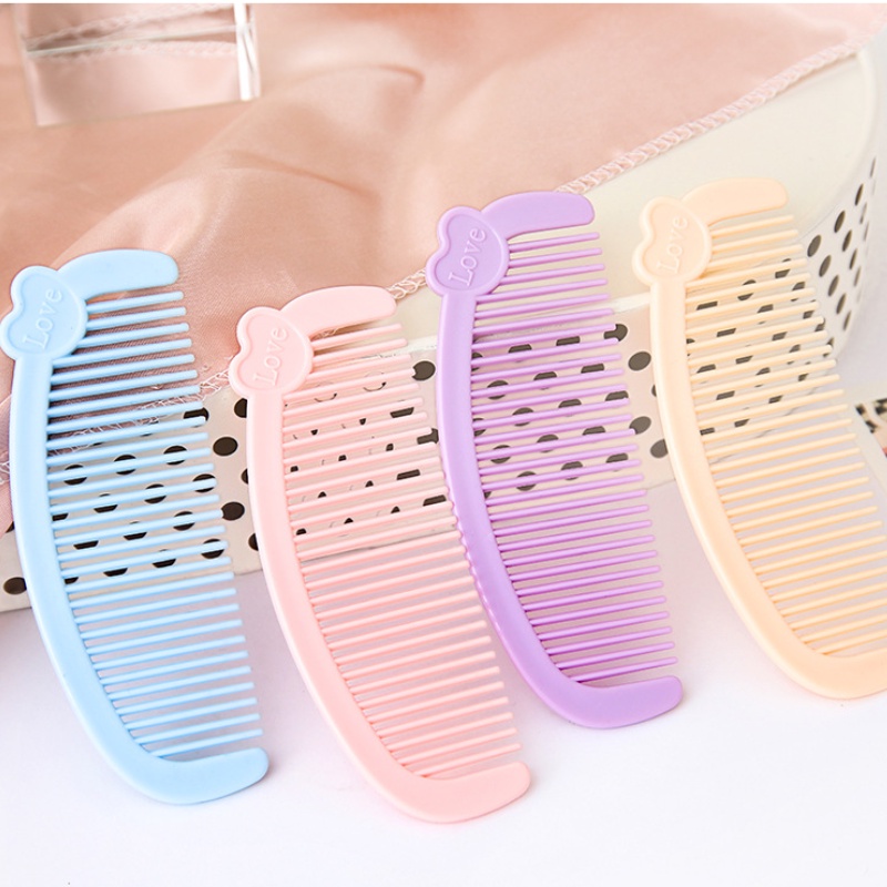 CODE Cartoon Love Mini lược nhỏ sinh viên lược tóc di động gia đình trẻ em chải tóc