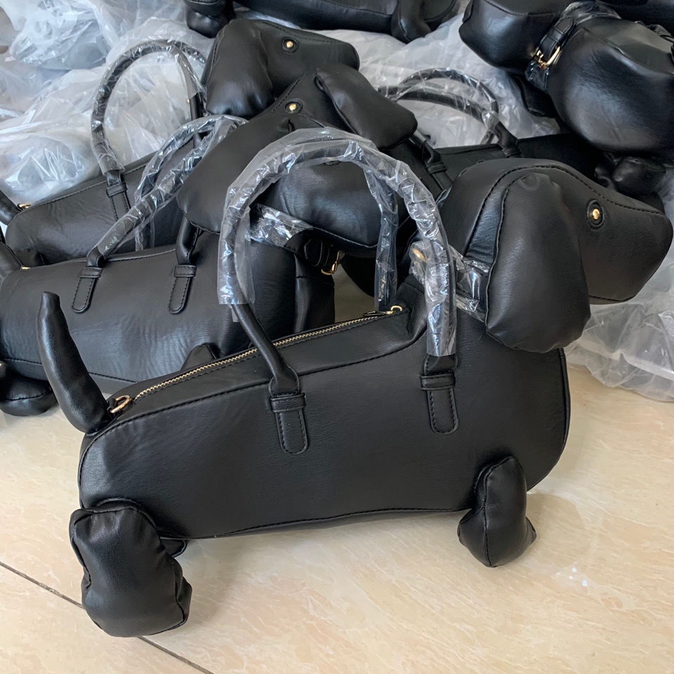 Roof Túi Đeo Chéo Da pu Mềm Hình Cún Hoạt Họa Phong Cách Đường Phố Dễ Thương Dùng Khi Chụp Ảnh Đường Phố Cho Nữ