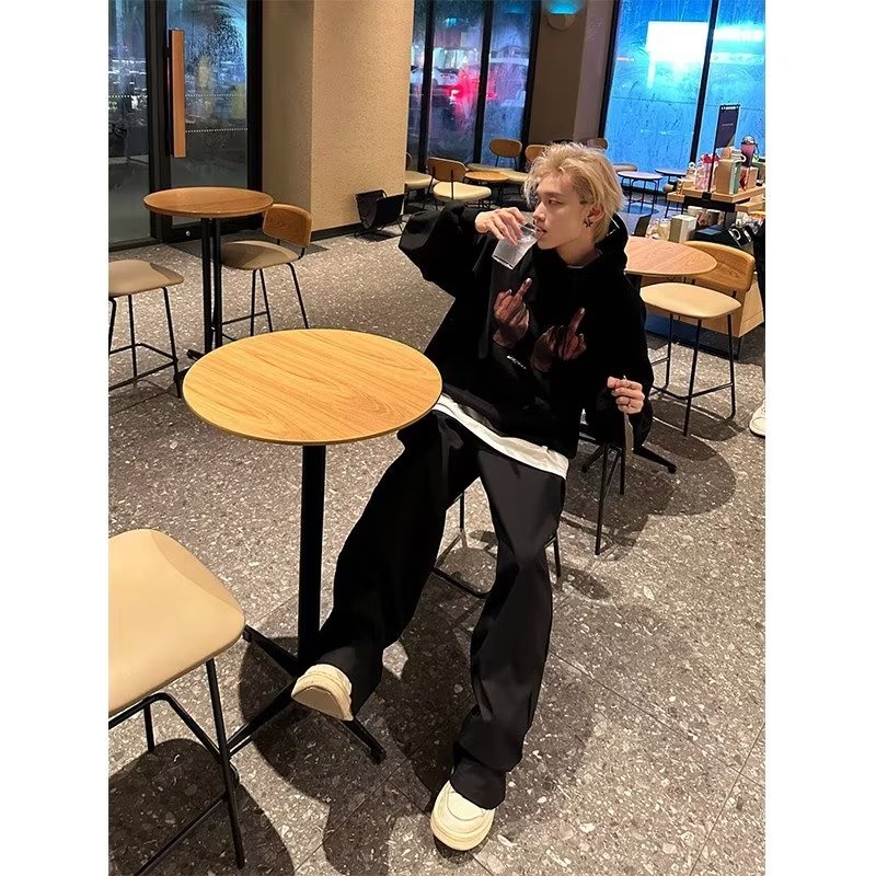 Áo Khoác hoodie Chui Đầu Dáng Rộng In Hình Đá Cẩm Thạch Kiểu hip hop Mỹ Nhiều Màu Cỡ m-5xl Thời Trang Mùa Thu Cho Nam