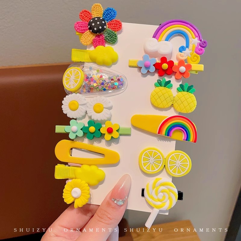 Bộ 14 Kẹp Tóc Xinh Xắn Dành Cho Bé Gái