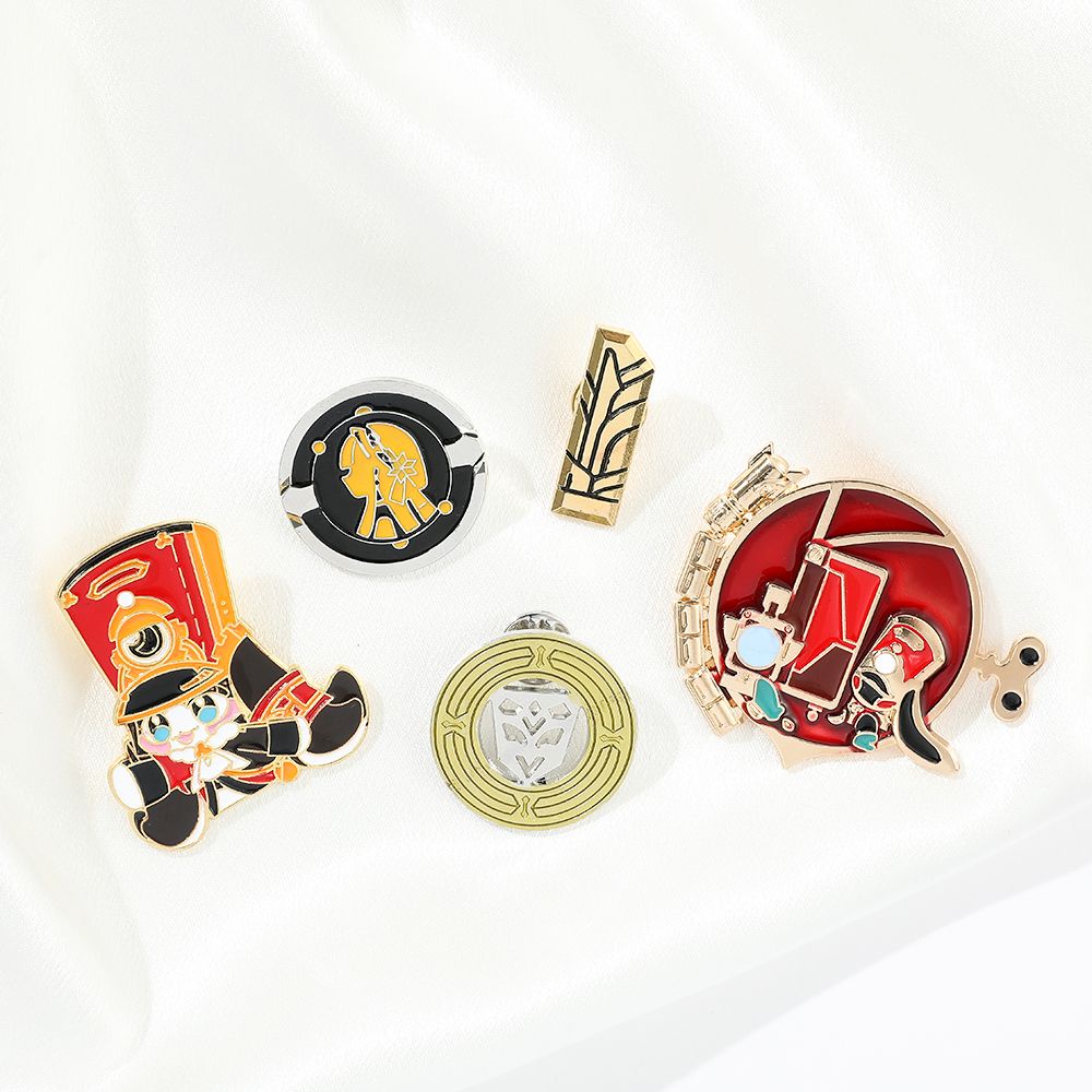 Honkai star rail Pam Ghim Cài Áo Kim Loại Hình Tháp Màu Đen Vỡ Bầu Trời Đầy Sao Trò Chơi merchandise Làm Quà Sinh Nhật Cho Bạn Gái