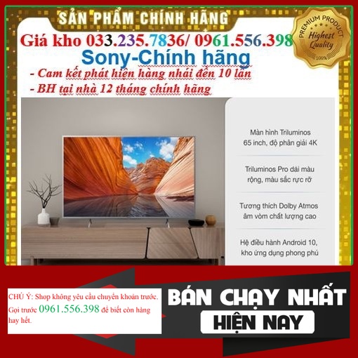 {NEW.} Smart Tivi Sony 65 Inch 4K XR-65X95J &lt; Chính hãng BH:24 tháng tại nhà toàn quốc&gt; - Mới 100%