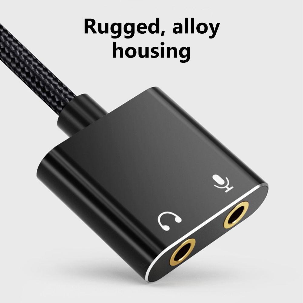 Elough Bộ Chuyển Đổi Thẻ Âm Thanh usb 3.5mm Chất Lượng Cao Cho Máy Tính laptop