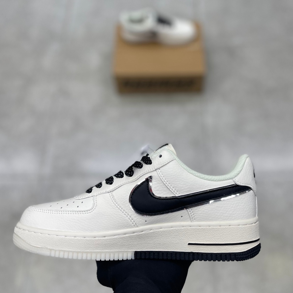 Giày thể thao sneaker  - AF1 07 Low Off White Black Silver