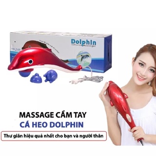 Máy massage cầm tay cá heo 6 đầu