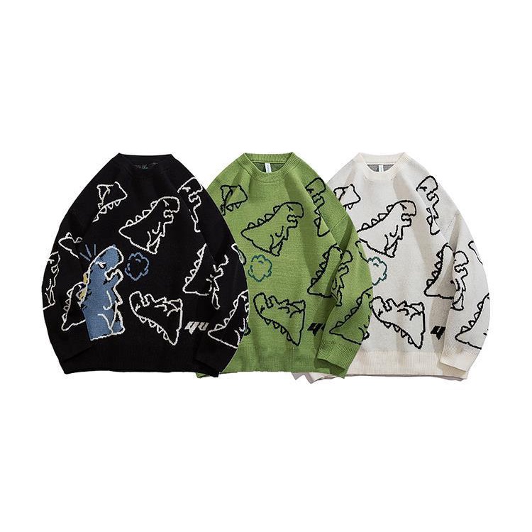 Áo sweater Cổ Tròn Dáng Rộng In Hoạt Hình goku Phong Cách hip hop Đường Phố Cá Tính Cho Nam