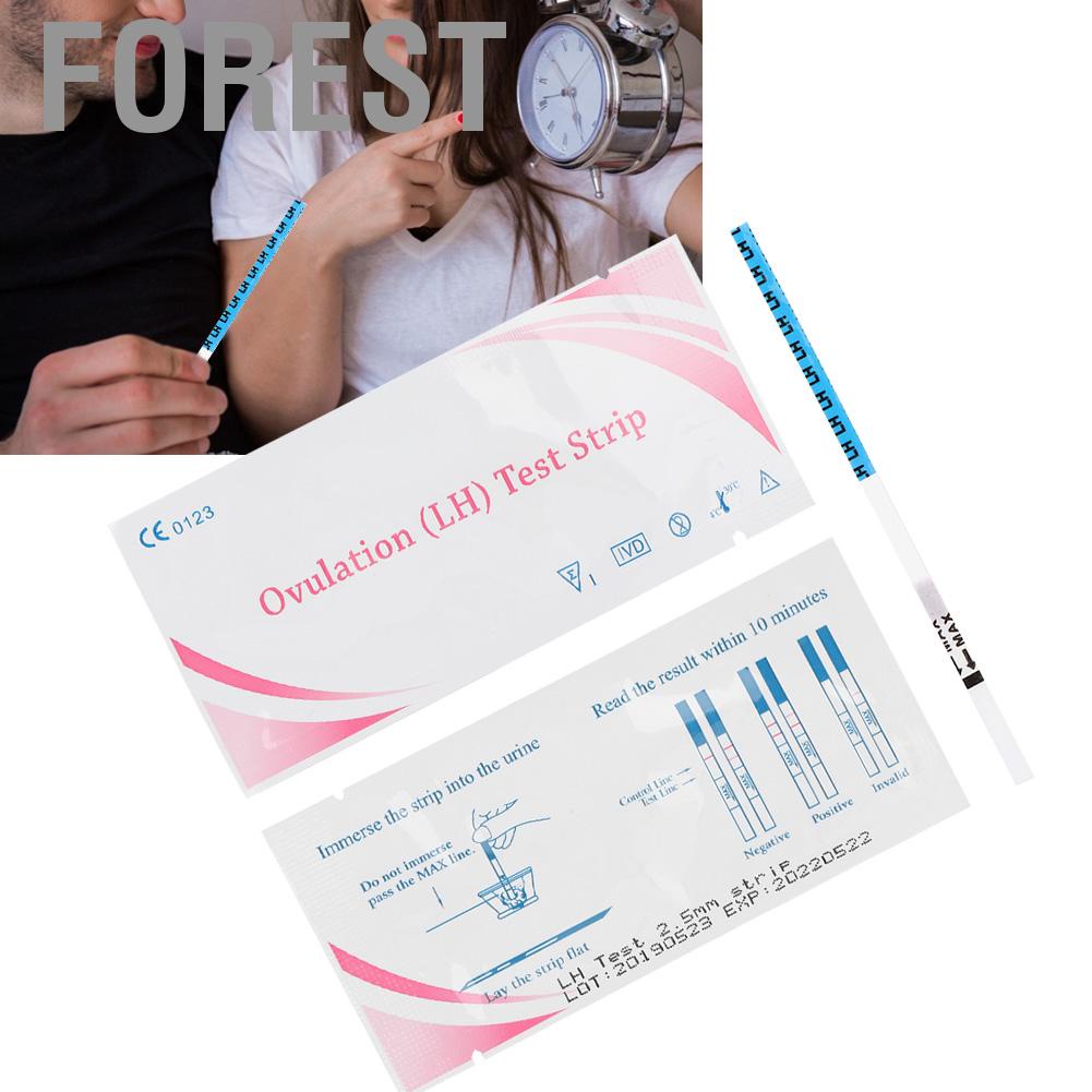 Forest 8Pcs Women Household Early Pregnancy LH Ovulation Test Strip Urine Detection Tool