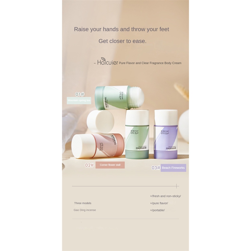 Làm mới nước hoa cầm tay Nước hoa nam 30g Hương liệu cầm tay Nước hoa dành cho nữ Ba loại nước hoa Nước hoa làm mới Chăm sóc nách Nước hoa đặc Điều trị mùi cơ thể heby1