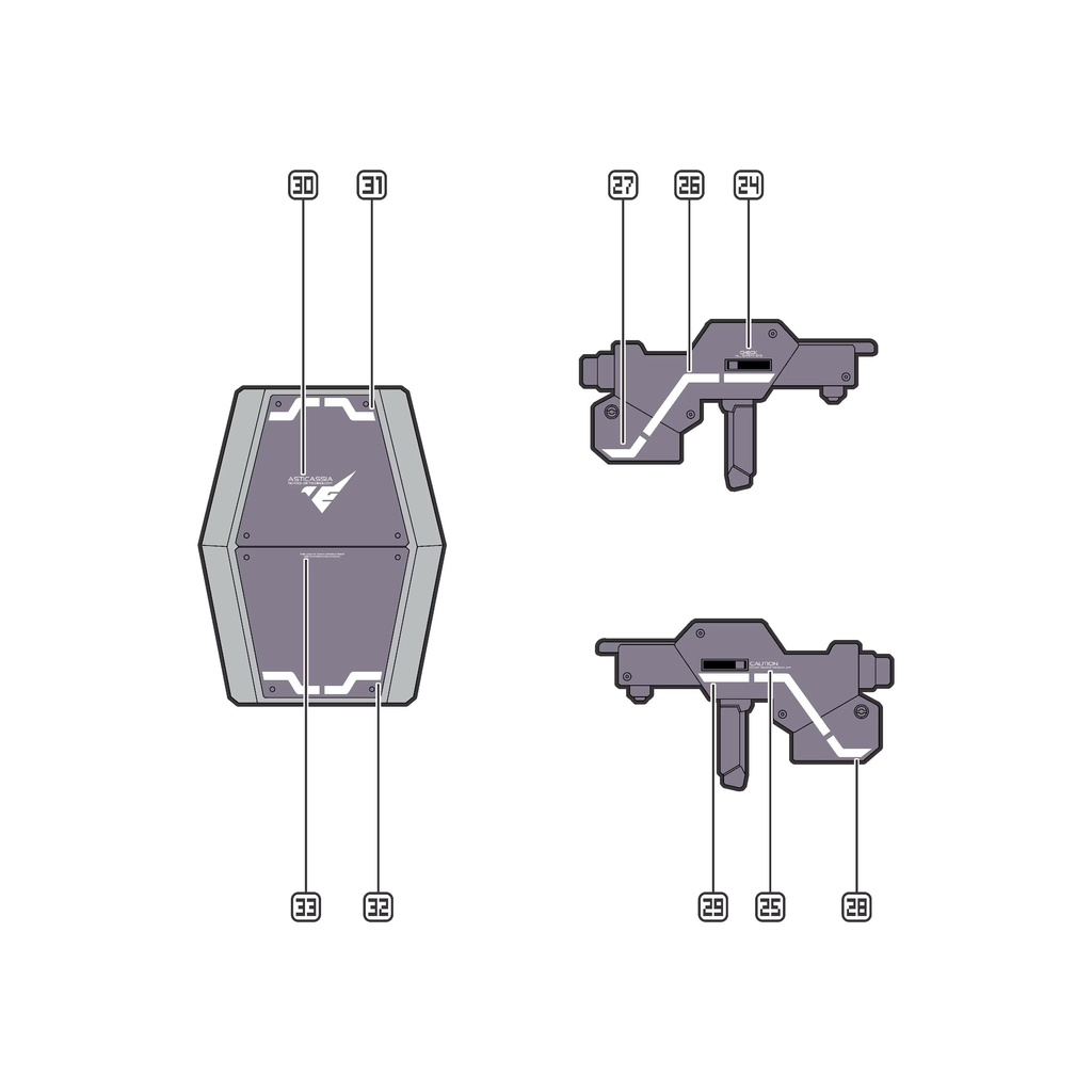 Decal nước Gundam HG Demi Trainer TRS Water Sticker Mercury's Witch