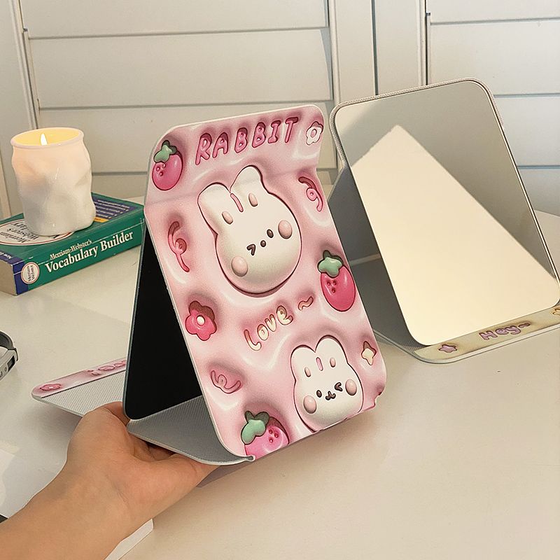 Gương Trang Điểm Để Bàn Gấp Gọn Dễ Thương Thu Phóng 8Hy