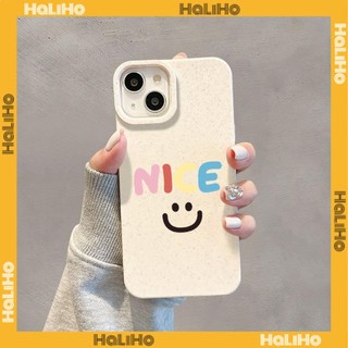 Ốp lưng iPhone 11 Ốp Lưng Màu Trắng Có Thể Phân Hủy Thân Thiện Với Môi Trường TPU Chống Sốc Đơn Giản Mặt Cười Tiếng Anh Đẹp Tương Thích Với iPhone 15 Pro Max 14 Pro Max 13 Pro Max 12 Pro Max XR XS 8Plus
