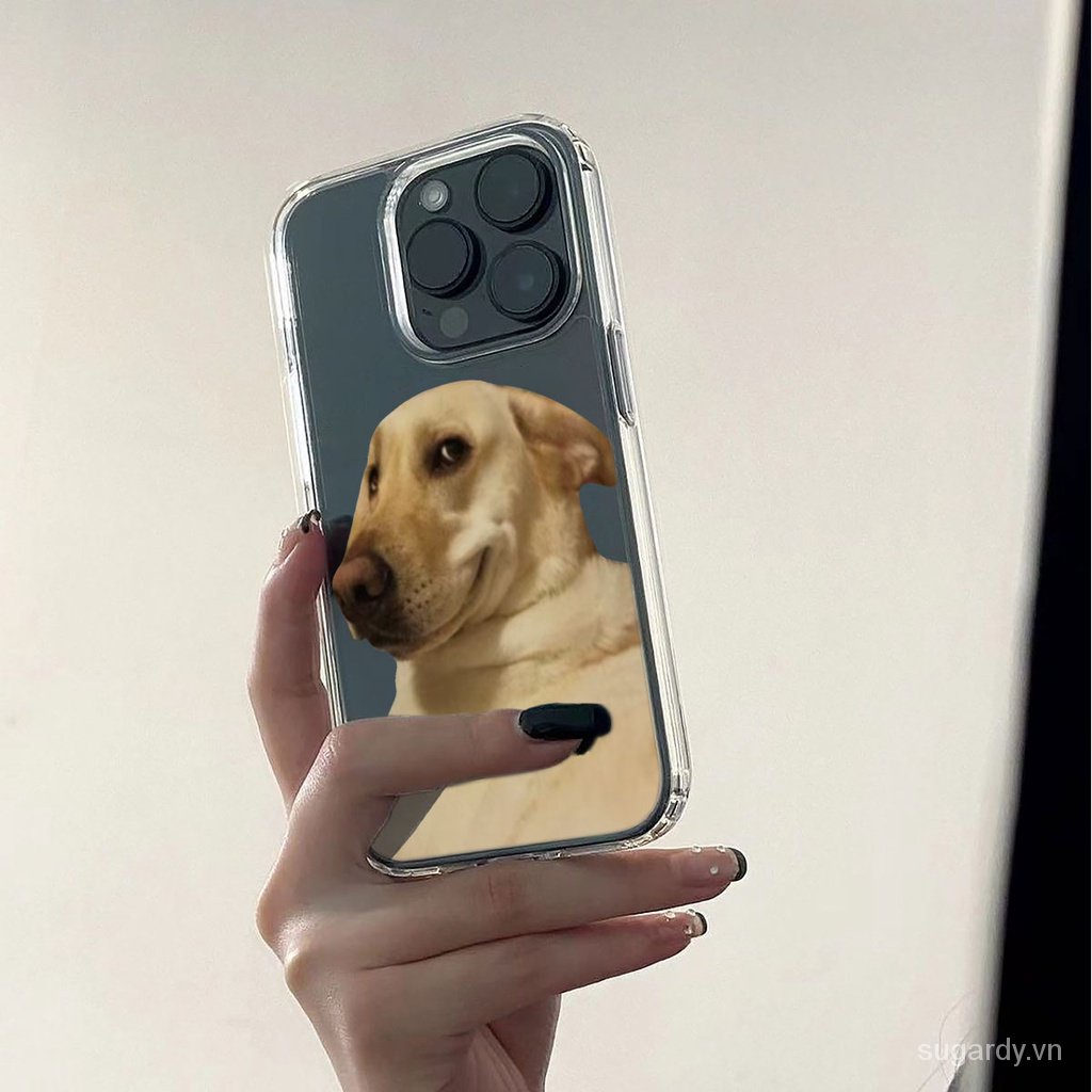 Ốp Điện Thoại Trong Suốt Hình Chú Chó Cho iphone 15pro 15promax 14promax 13promax 11promax 15 14 13 12 11 pro max xr x xsmax 7 8 plus