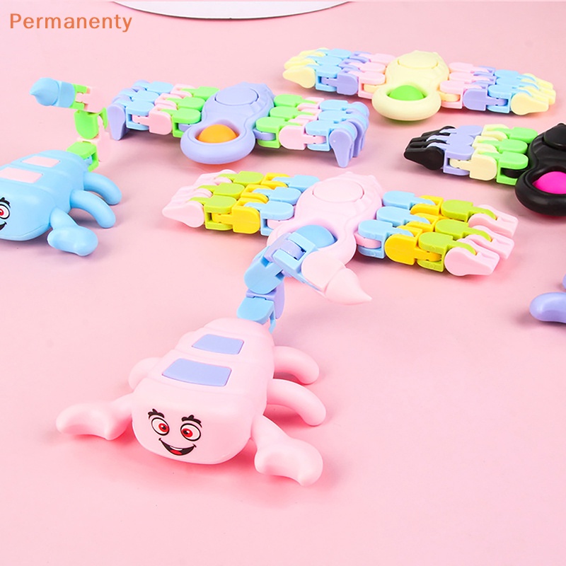 1 Con Quay Đồ Chơi spinner Hình Bọ Cạp Có Khớp Nối, Giúp Giảm stress