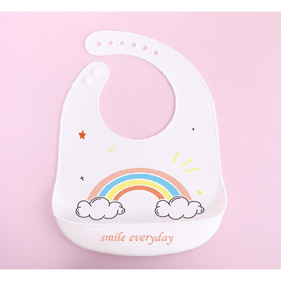 PVN61342 Yếm Máng Ăn Dặm Silicon Siêu Mềm Cho Bé T2