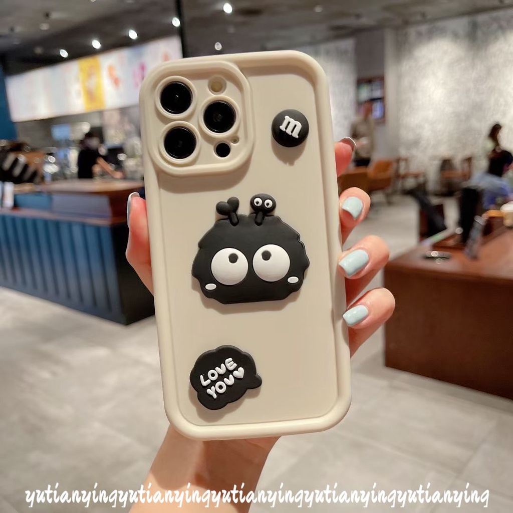 Hoạt Hình Ốp Điện Thoại Hình Búp Bê Đôi Mắt Thiên Thần 3d Cho iphone xr x xs max 15 11 12 14 13 11 pro max 7plus 7 6s 6 8 plus se 2020