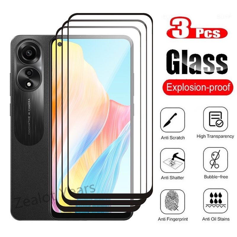 Kính Cường Lực 9h Bảo Vệ Màn Hình Cho oppo a78 a98 a17 a17k reno8 t reno 8t reno8t