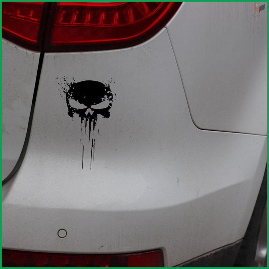 Durable Punisher Skull Car Decals Stickers - Motorcycles Decoration - Long-lasting Vinyl Sticker