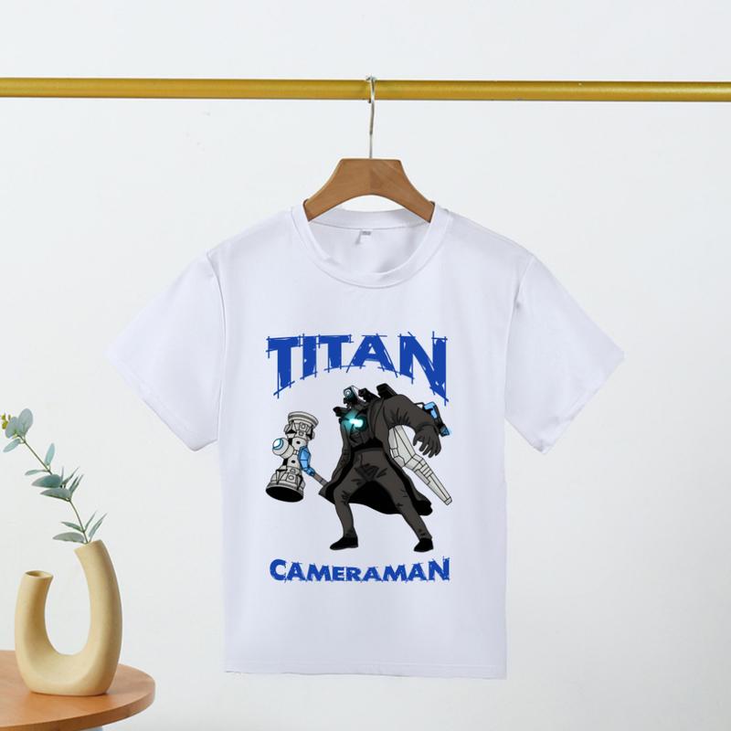 Áo thun Skibidi Toilet Nhiều Nhân Vật TVMan Speakerman Cameraman Áo Cộc Tay quà tặng sinh nhật dành cho bé