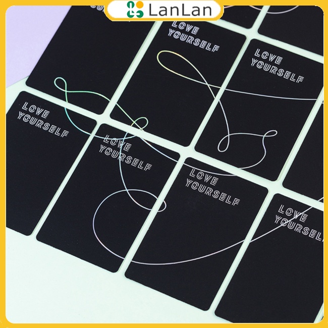 Lanlan Thẻ Ảnh Nhóm Nhạc Bts In laser Làm Quà Tặng